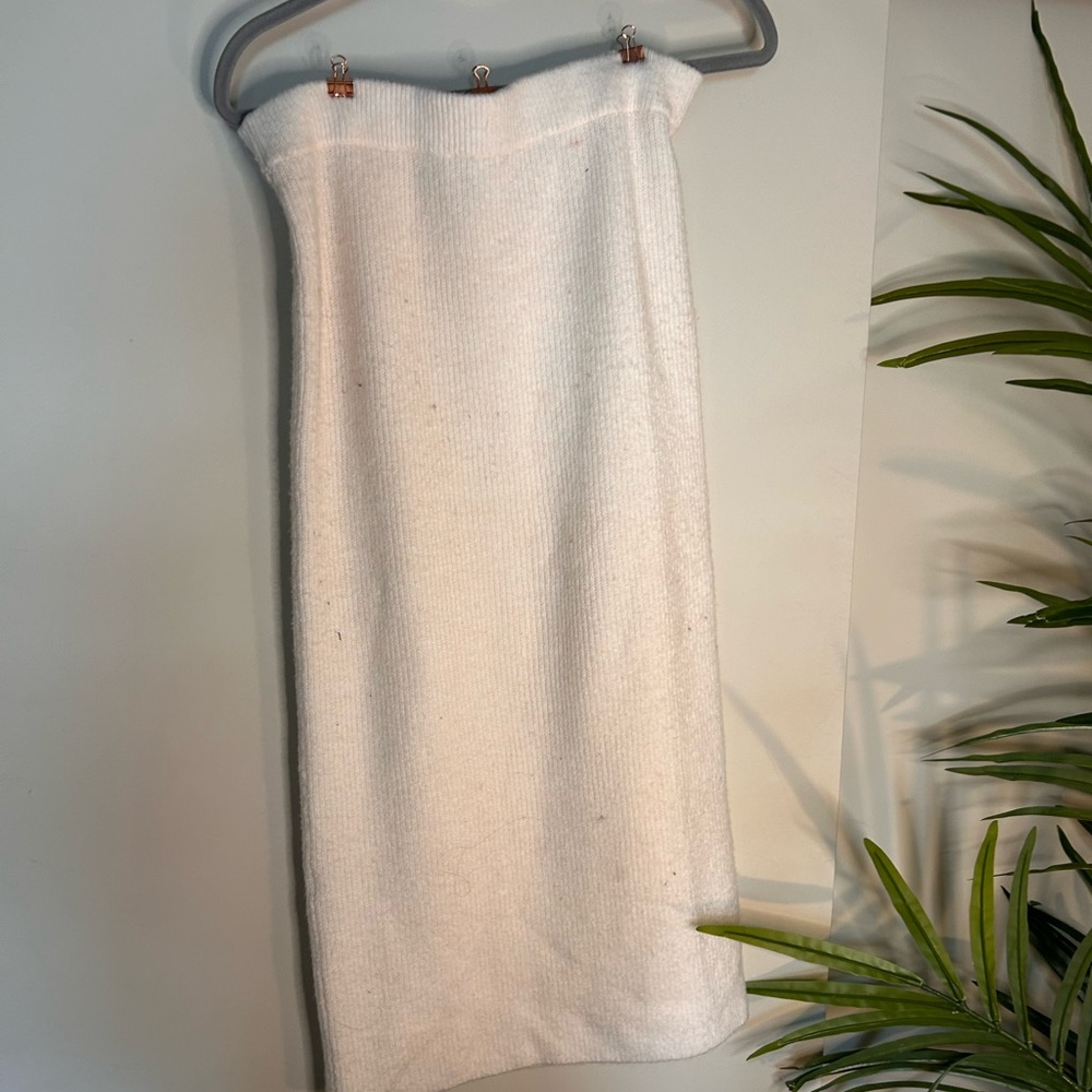 Knit ASOS cream skirt